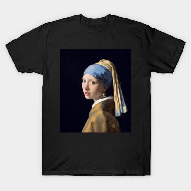 Johannes Vermeer - Girl with a Pearl Earring T-Shirt by themasters